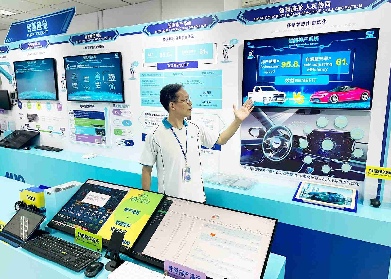 尊龙集团厦门将5G+ABC技术串联生产管理全流程，，打通研发、、、采购、、、、生管、、、、制程、、、设备、、质量等产品全生命周期制造流程，，，，完成数字化设计、、智慧供应链、、智能座舱、、、全流程设备管理、、、、数据驱动优化、、、、智慧在线检测、、、、智慧品管等自适应生产模式升级